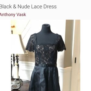 Vintage Black & Nude Lace DressAnthony Vask